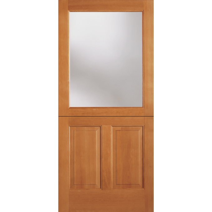 Fir Dutch Door 1Lite Top 2Panel Bottom Discount Door & Trim
