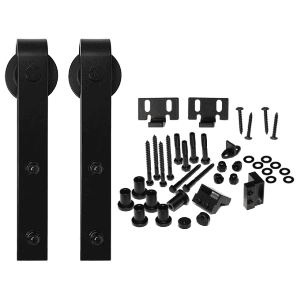 Black Barn Door Hardware Kit Discount Door & Trim